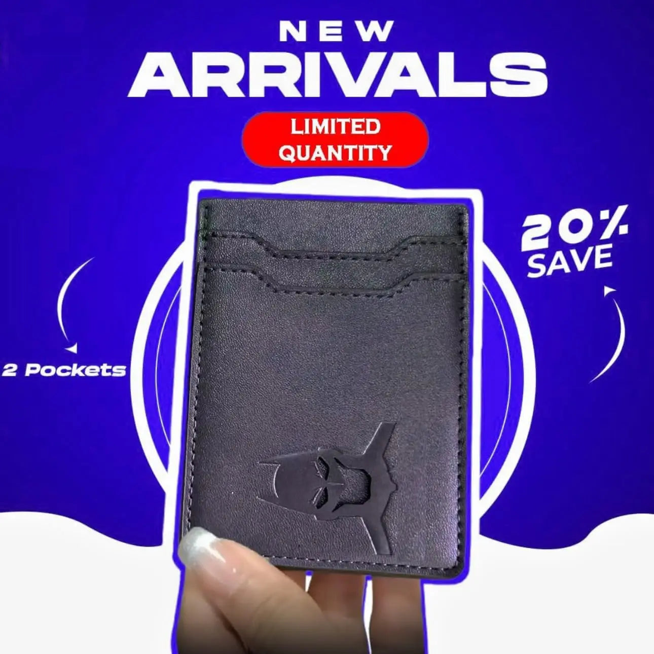 Slim Leather ID Wallet – Minimalist Card & ID Holder for Men